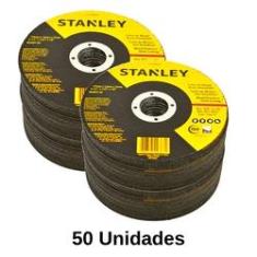 Imagem de Disco de Corte Metais Aço Inox 4 1/2 pol Caixa C/ 50 unidades Stanley