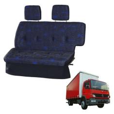 Imagem de Sofá Cama Caminhão Mb Atego 1418 Cabine Simples Azul - Pampa