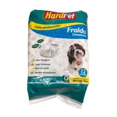 Imagem de Fralda Higiênica Hard Pet Para Cães Machos 12 Unidades - Tamanho G