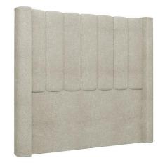 Imagem de Cabeceira Casal Queen Cama Box 160cm Claire I02 Bouclê Bege - Mpozenat