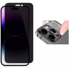 Imagem de Kit Película 3D Vidro Privacidade + Película Câmera Traseira Compatíve