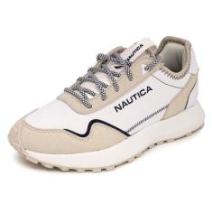 Imagem de Nautica Tênis feminino moderno casual com plataforma de cano baixo, design grosso com cadarço para caminhadas e tênis, Estela azul marinho cinza, 38