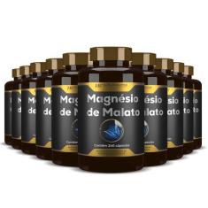 Imagem de 10x magnésio de malato premium 240caps hf suplementos - HF SUPLEMENTS