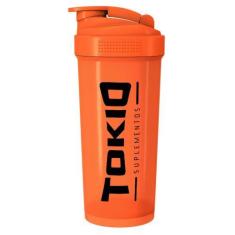 Imagem de Coqueteleira Tokio Suplementos Cor Laranja 600ml Sem Rede