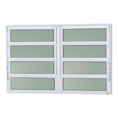 Imagem de Janela De Alum nio Basculante 2 Se  es 80x150cm Vidro Mini Bo