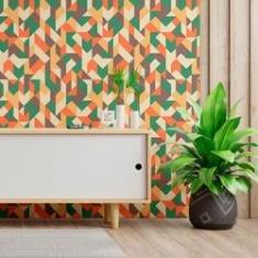 Imagem de Papel De Parede Adesivo Geométrico N013007 Rolo 0,58X3M