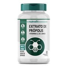 Imagem de Extrato de Própolis com Vitamina C + Vitamina D3 + Zinco 60 Comprimidos