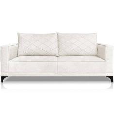 Imagem de Sofa Nori 2 Lugares Pes De Ferro 160cm Linho Boucle 3300 Ezz