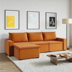 Imagem de Sof  Modular 1 M dulo Direito 1 M dulo Central 1 M dulo Esque