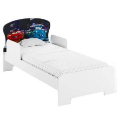 Imagem de Cama Infantil Carros com Proteção Lateral Gabrielli - Estrela Móveis