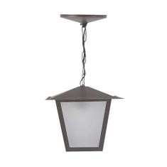 Imagem de Pendente Colonial Quadrado L4C em Aço Marrom