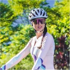 Imagem de Óculos de Sol Bike e Corrida Hupi Huez Roxo - Lente Roxo Espelhado