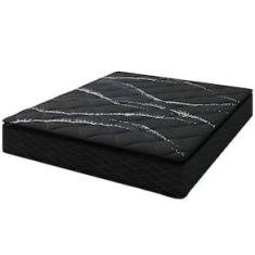 Imagem de Colchão Queen Size Umaflex New Itália Black com Molas Ensacadas, Revestimento em Jacquard e Pillow Top D26 25X158X198cm - Preto