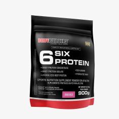 Imagem de Whey Protein Concentrado - 6 Six Protein 900G  – Bodybuilders  Morango