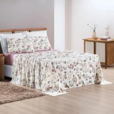Imagem de Jogo De Cama Malha Queen Quality 04 Peças - Butterfly  - Bia Enxovais
