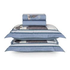 Imagem de Jogo De Cama Casal Surf 200 Fios Karsten