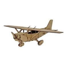 Imagem de Avião Cessna. Quebra Cabeça 3D Miniatura Em Mdf - Talharte