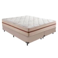 Imagem de Cama + Box Colchão King Classic Anjos Cor:bege