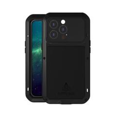 Imagem de LOVE MEI Capa compatível com iPhone 13 Pro Max, capa de metal resistente para esportes ao ar livre, à prova d'água, à prova de choque, à prova de poeira, capa de corpo inteiro com protetor de tela de