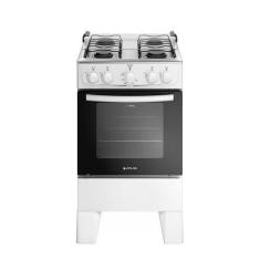 Imagem de Fogão de Piso Atlas Milão 4 Bocas com Mesa Inox, Branco