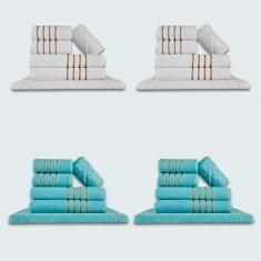 Imagem de Jogo De Toalhas 24 Pçs Coleção Dubai 100% Algodão Br+vd