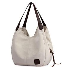 Imagem de Bolsa, Yuwao Bolsa Feminina de Lona Bolsa de Ombro Multi-bolsos Vintage Bolsas Hobo