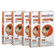 Imagem de Kit com 5 Antipulgas Bravecto Para Cães De 4,5 A 10 kg - 250 mg - Msd