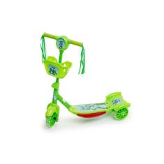 Imagem de Patinete 3 Rodas Infantil Musical Com Luzes E Cesta Robot Car Verde