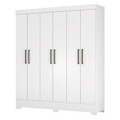Imagem de Guarda Roupa Casal Verso 6 Portas Branco - Demóbile Branco