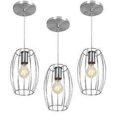 Imagem de Kit 3 Pendentes Pequim Aramado Cromado