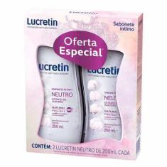 Imagem de Kit Sabonete Líquido Íntimo Lucretin Neutro 2 Unidades 200ml