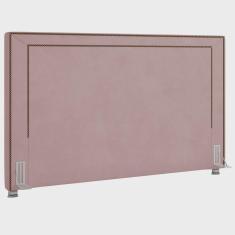 Imagem de Cabeceira Cama Box Casal 195 cm P05 Berlim Veludo Rosê - Lyam