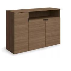 Imagem de Balcão Médio 3 Portas Frame Munique 1,36m Cor Marrom F208 - Kappesberg