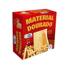 Imagem de Jogo De Tabuleiro Material Dourado 111 Peças Mdf Didático Educativo Es
