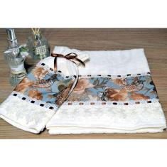 Imagem de Jogo de Toalhas Rosto e Mão - Passarinhos