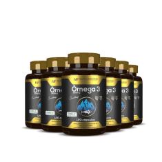 Imagem de 6X omega 3 concentrado meg 3 120 caps hf suplementos