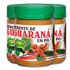 Imagem de Kit 3 Guaraná Em Pó Puro 150G Unilife