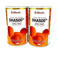 Imagem de Kit com 2 Frascos Omega DHA 500 (1000mg) 180 Cápsulas - Naturalis