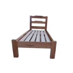 Imagem de Cama De Solteiro Rich Em Madeira De Demolição - Cód 2421 - Barrocarte