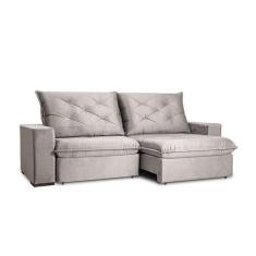 Imagem de Sofá 5 Lugares Retrátil e Reclinável Flexforma Premier Veludo Cinza 29