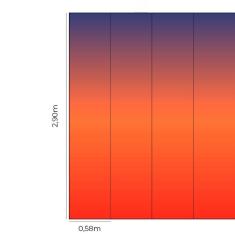 Imagem de Papel De Parede Adesivo Degradê  N014067 Rolo 0,58X3M