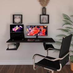 Imagem de Mesa Suspensa Funcional Computador Trabalho Escritório Quarto Mdf Nich