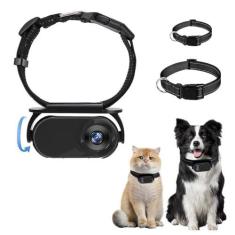 Imagem de Coleira para Câmera Cat, Câmera HD 1080P para Coleira de Cachorro, Lente Grande Angular de 120 °, Mini Câmera Corporal de Ação para Cães e Gatos Presentes Em Ambientes Internos e