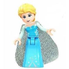 Imagem de Boneco Blocos De Montar Coleção Princesas - Elsa Com Capa - Mega Block