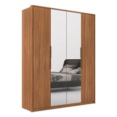 Imagem de Guarda Roupa Casal Attore 4 Portas 2 Portas em Espelho Amendola - Demartêz