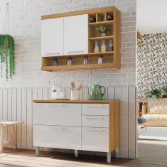 Imagem de Cozinha Modulada 3 Peças Ripado Princesa 100% Mdf