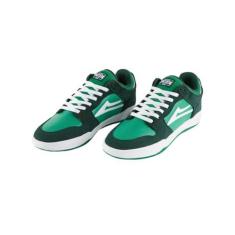 Imagem de Lakai Telford Tênis masculino de cano baixo clássico de cano baixo, Camurça verde, 36