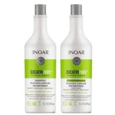 Imagem de Kit Inoar Cicatrifios Shampoo + Condicionador 1 Litro