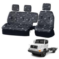 Imagem de Sofá Cama Banco Completo Mercedes 1618 Hpn Reto Cinza - Pampa