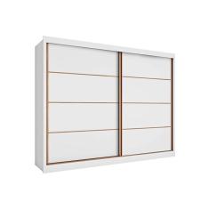 Imagem de Guarda Roupa 2 Portas De Correr E 6 Gavetas Sevilha Branco Europa